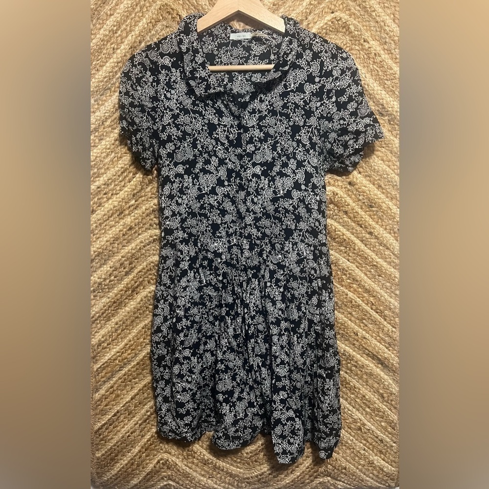 Urban Outfitters Kimchi Blue Women Short Sleeve Floral Button Up Dress,Size XS